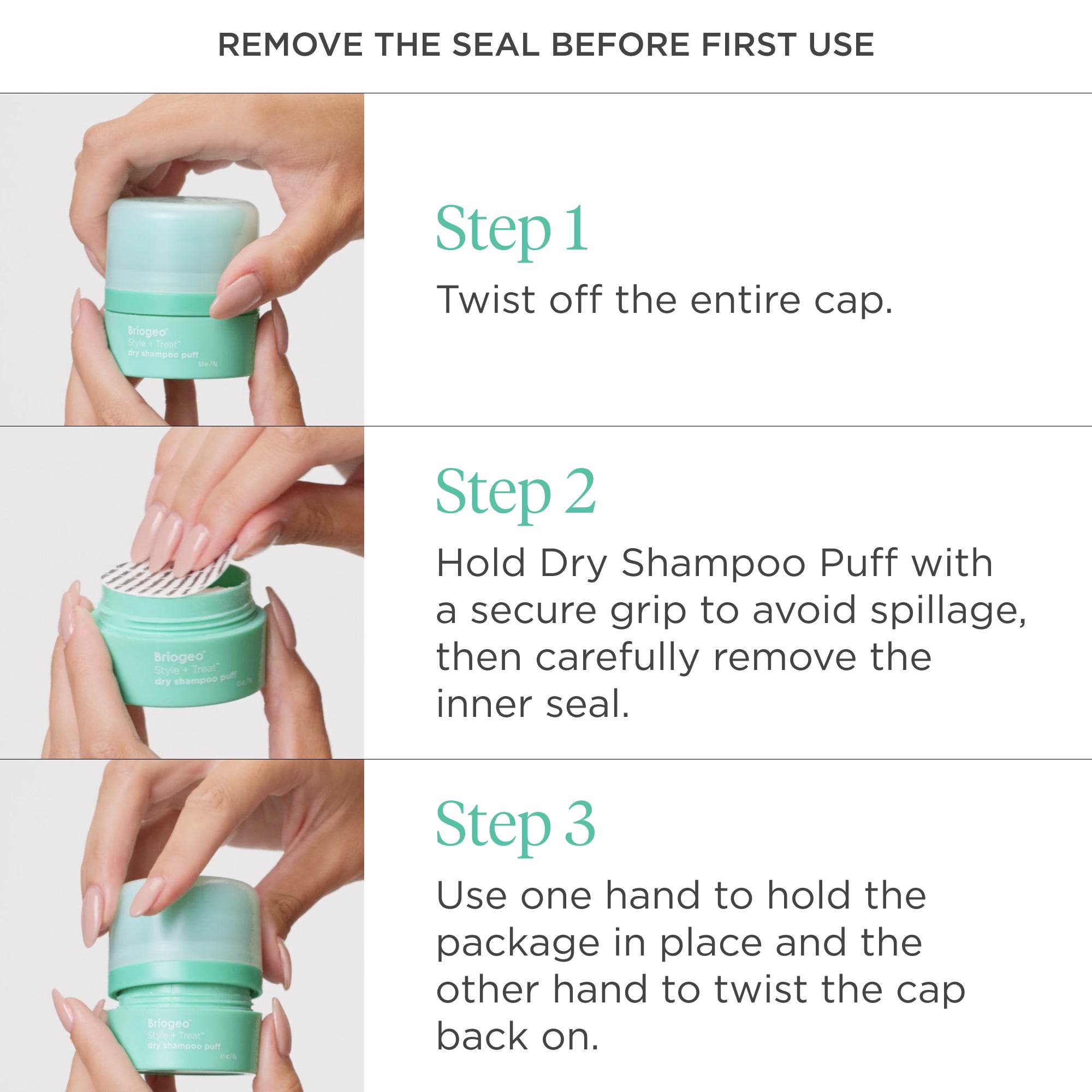 Style + Treat™ Dry Shampoo Puff-Tinted - Briogeo